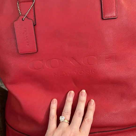 COACH MERCER TOTE GLOVETANNED LEATHER BAG TRAVEL GROCERY LAPTOP GUC W/HANGTAG - Picture 3 of 17